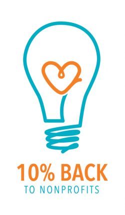 10% Back to Nonprofits