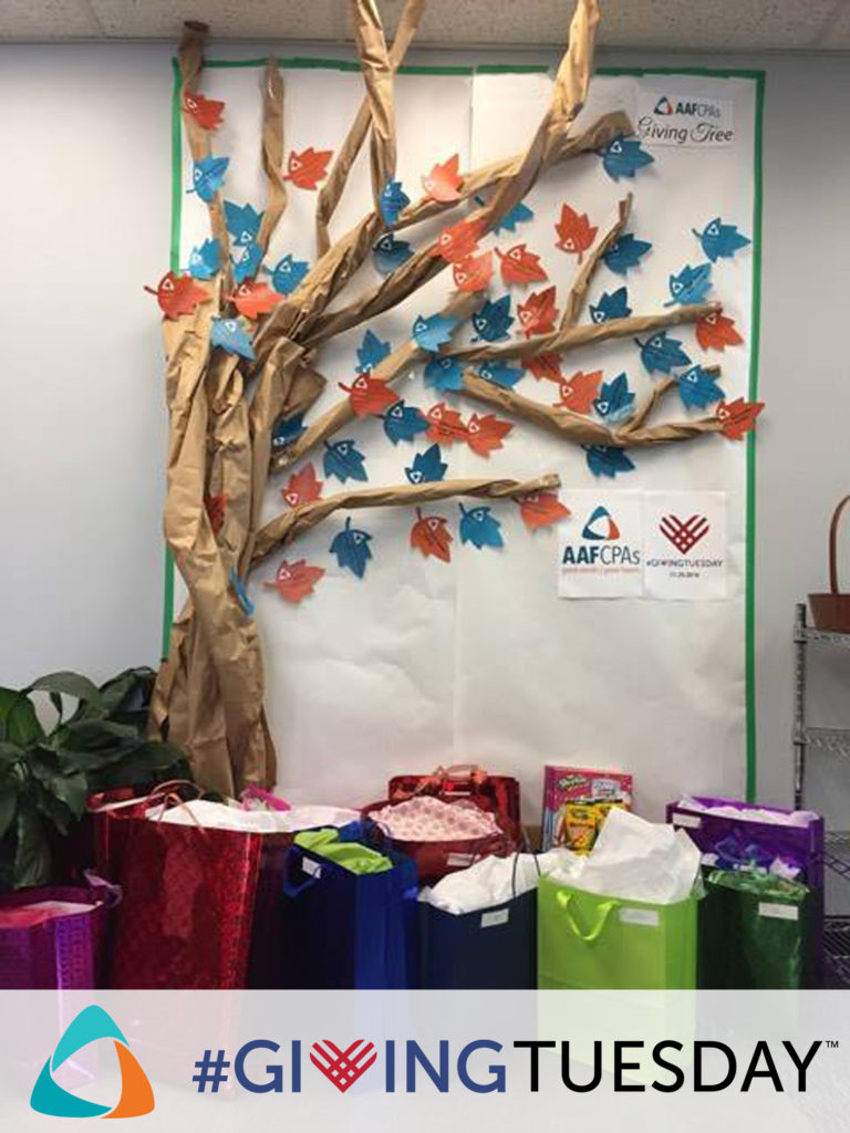 AAFCPAs Giving Tuesday Giving Tree