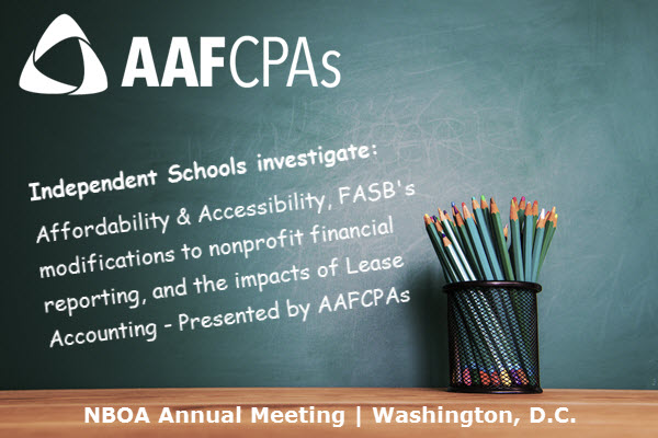 AAFCPAs Presents at 2017 NBOA Annual Meeting