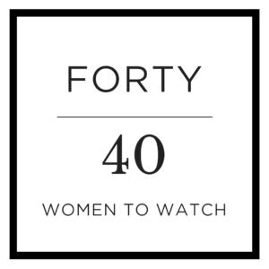 Forty over Forty Women to Watch Logo