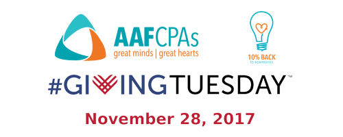 AAFCPAs Giving Tuesday 2017