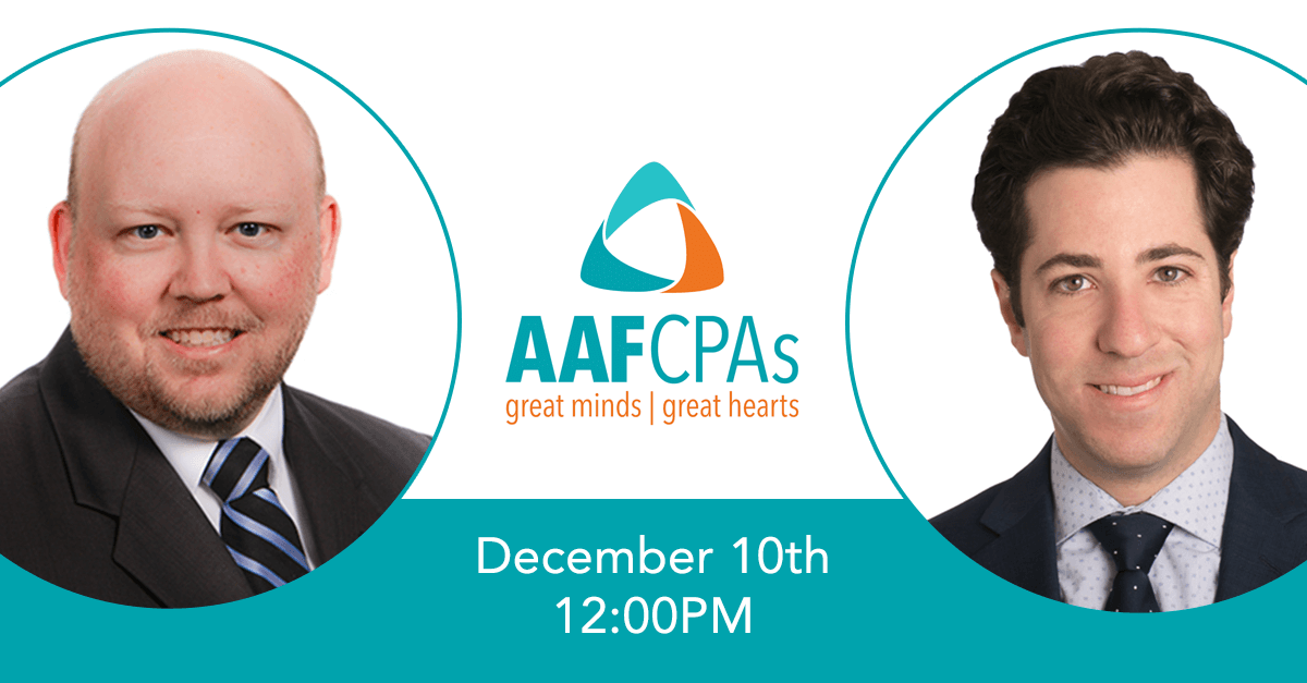 AAFCPAs' Josh England & Chris Consoletti