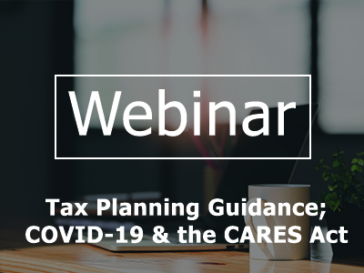 Webinar: Covid Tax Planning