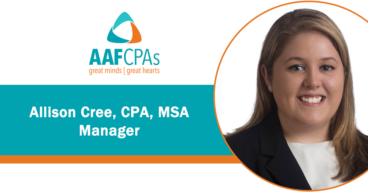 Allison Cree, CPA, MSA, Manager