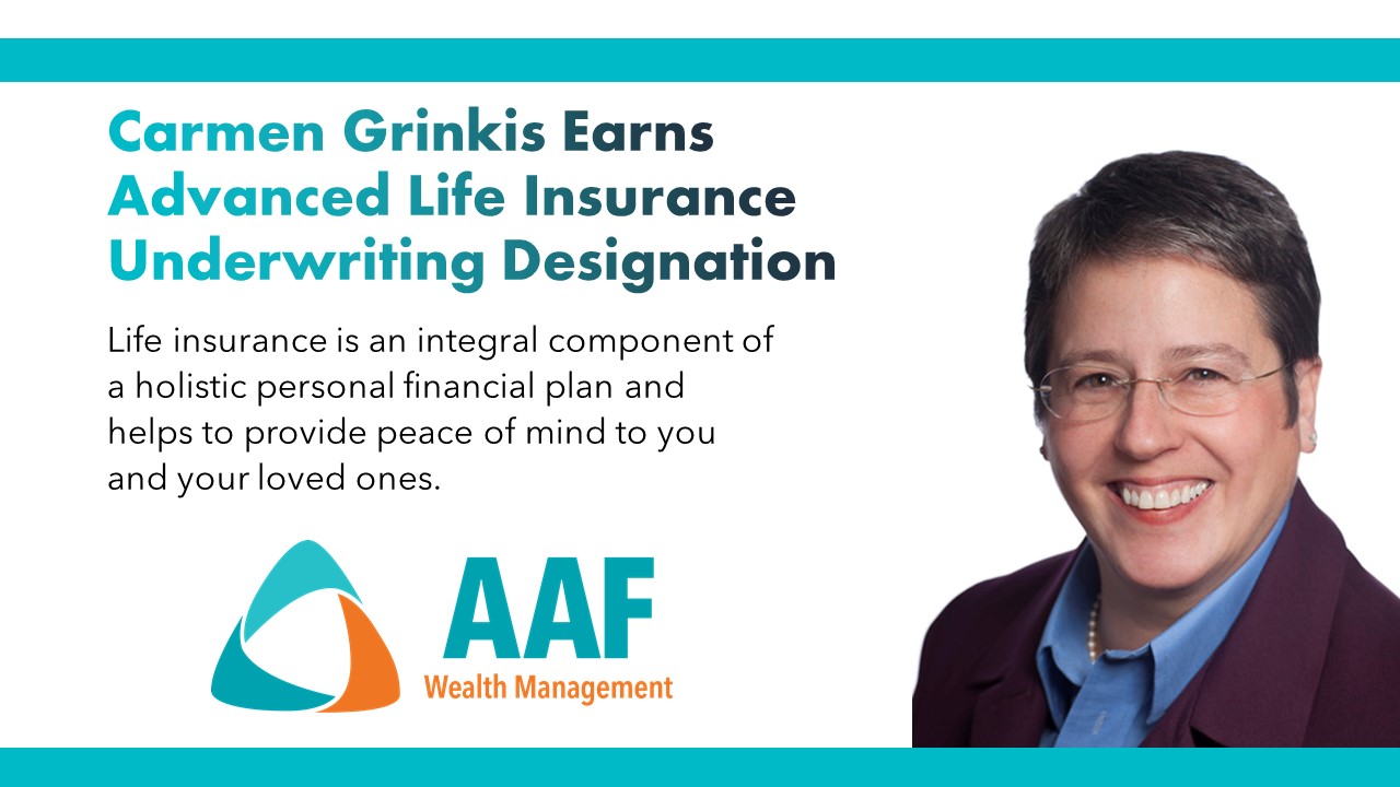 Grinkis Earns Advanced Life Insurance Underwriting Designation