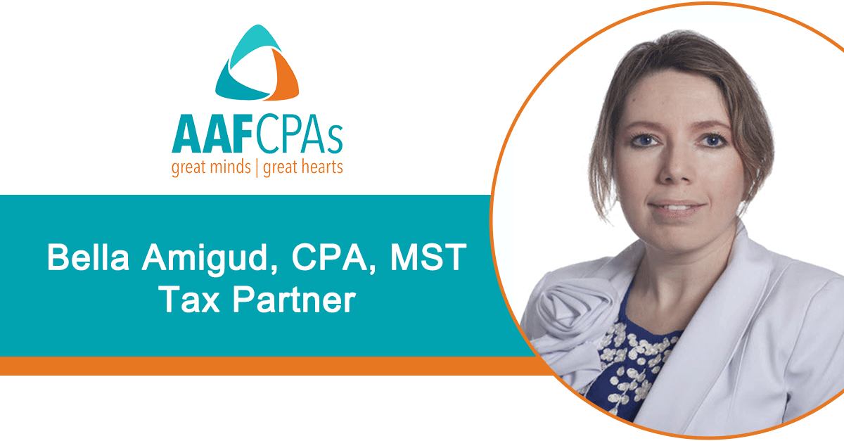 Bella Amigud, CPA, MST Promoted to Tax Partner