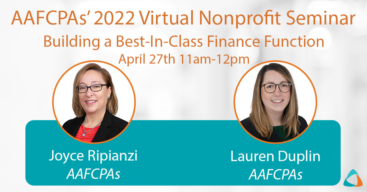 Live Session: Building a Best-In-Class Finance Function, April 27