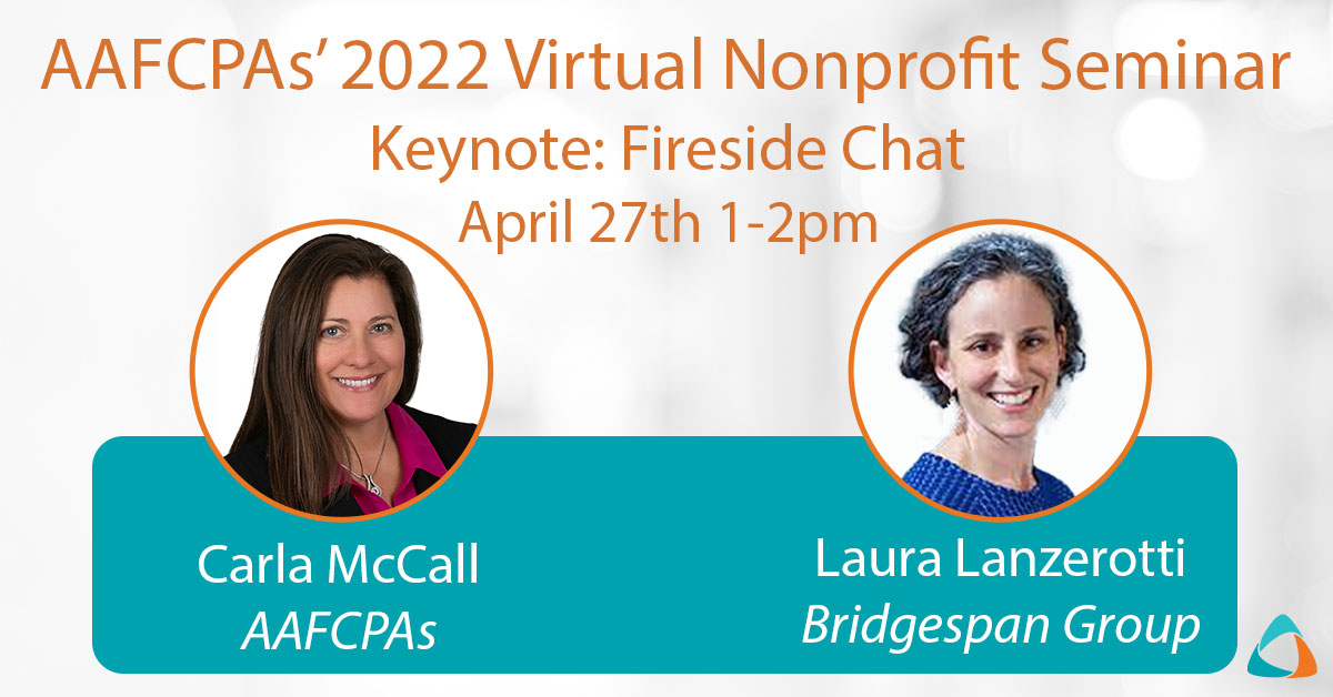 Keynote Announced for Virtual Nonprofit Seminar, April 27th, 2022