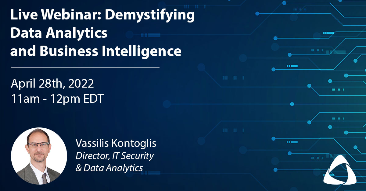 Webinar: Demystifying Data Analytics and Business Intelligence