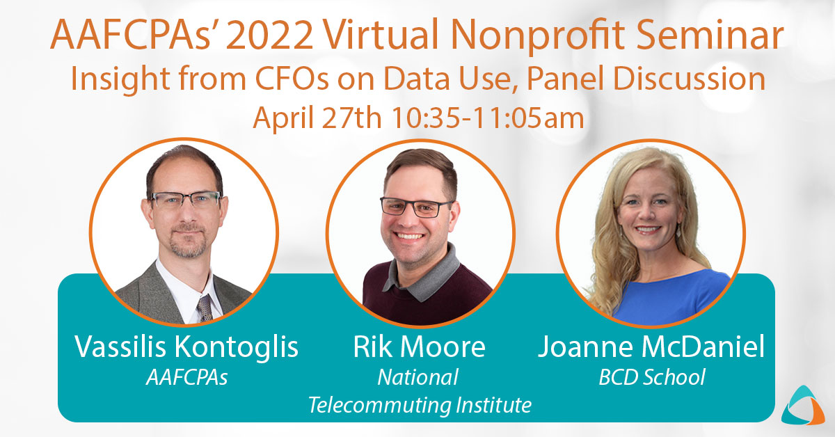 Live Session: CFOs Discuss Data Use, April 27