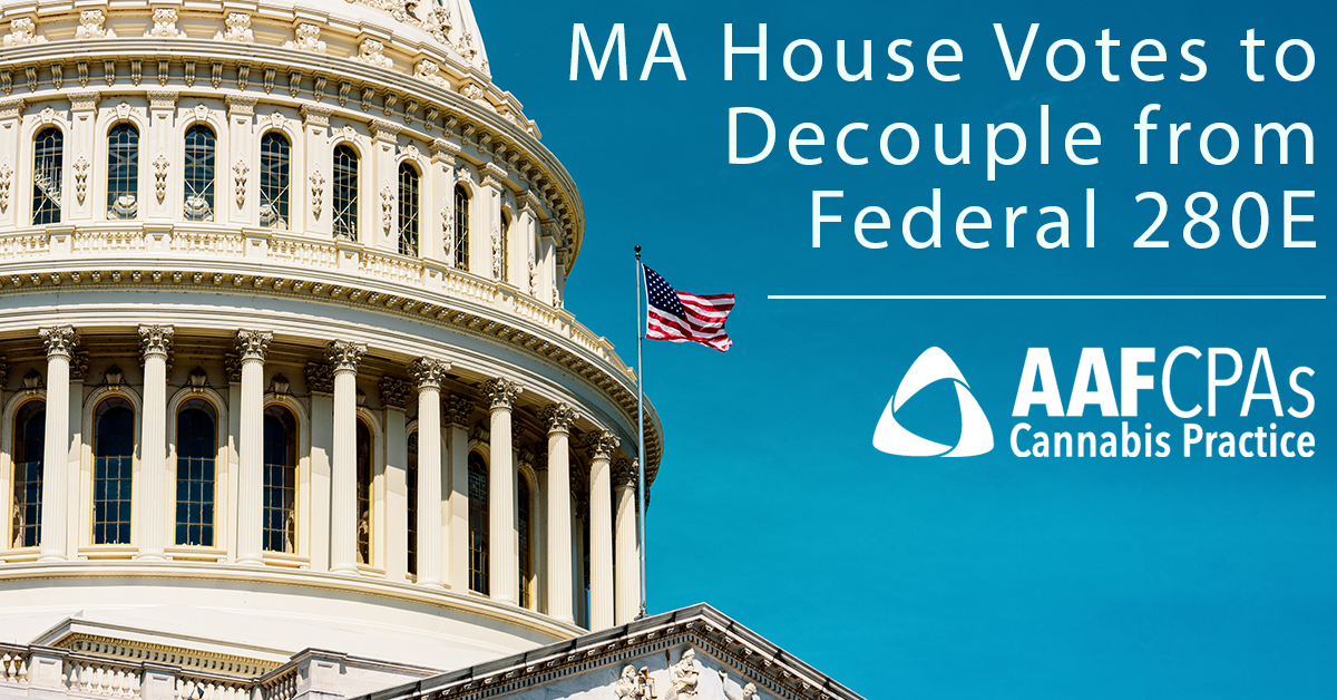 MA Votes to Decouple from Federal 280E