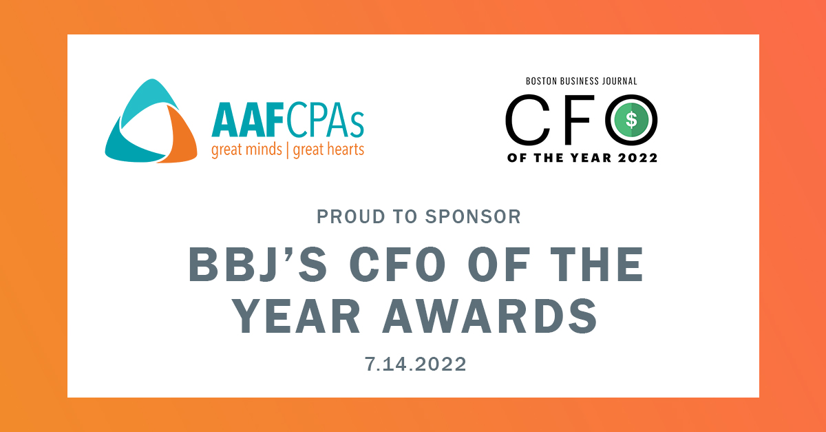 Enter AAFCPAs’ Drawing to Attend the BBJ’s 2022 CFO of the Year Awards