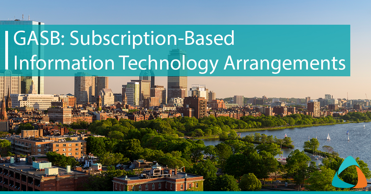 GASB: Subscription-Based Information Technology Arrangements