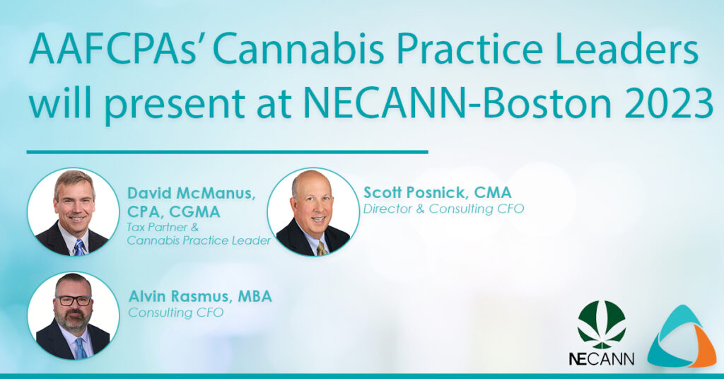 NECANN Boston 2023 | AAFCPAs Cannabis Practice Leaders