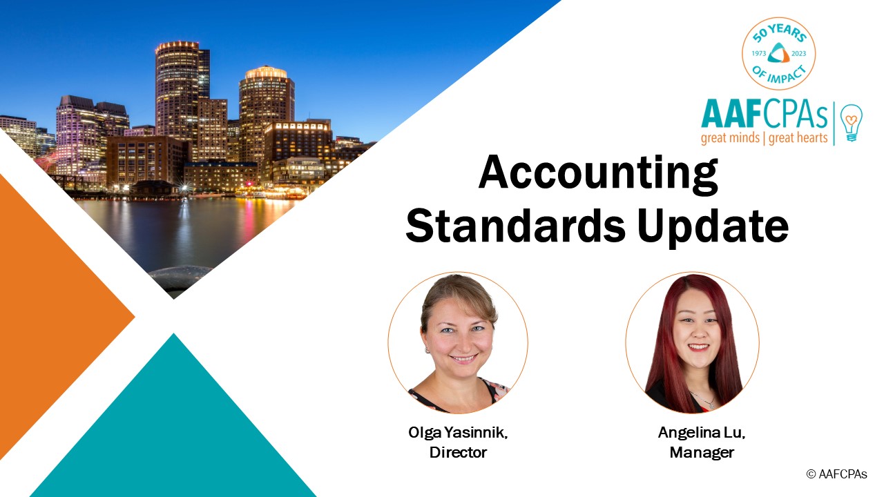 Accounting Standards Update 2023