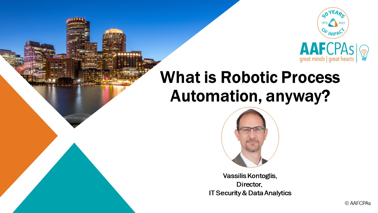 What is Robotic Process Automation, Anyway?