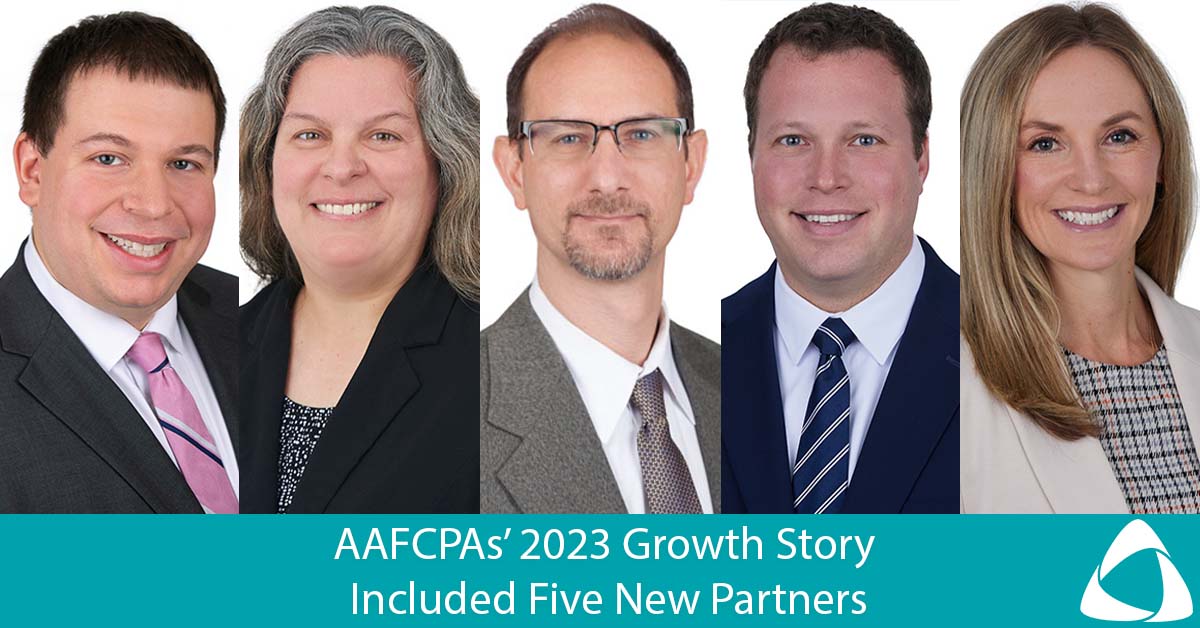 AAFCPAs’ 2023 Growth Story Included Five New Partners