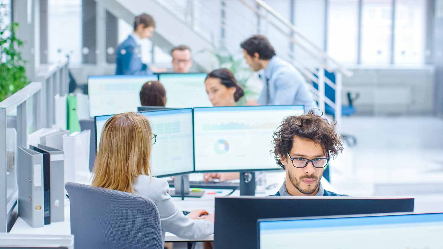 People Working at Computers