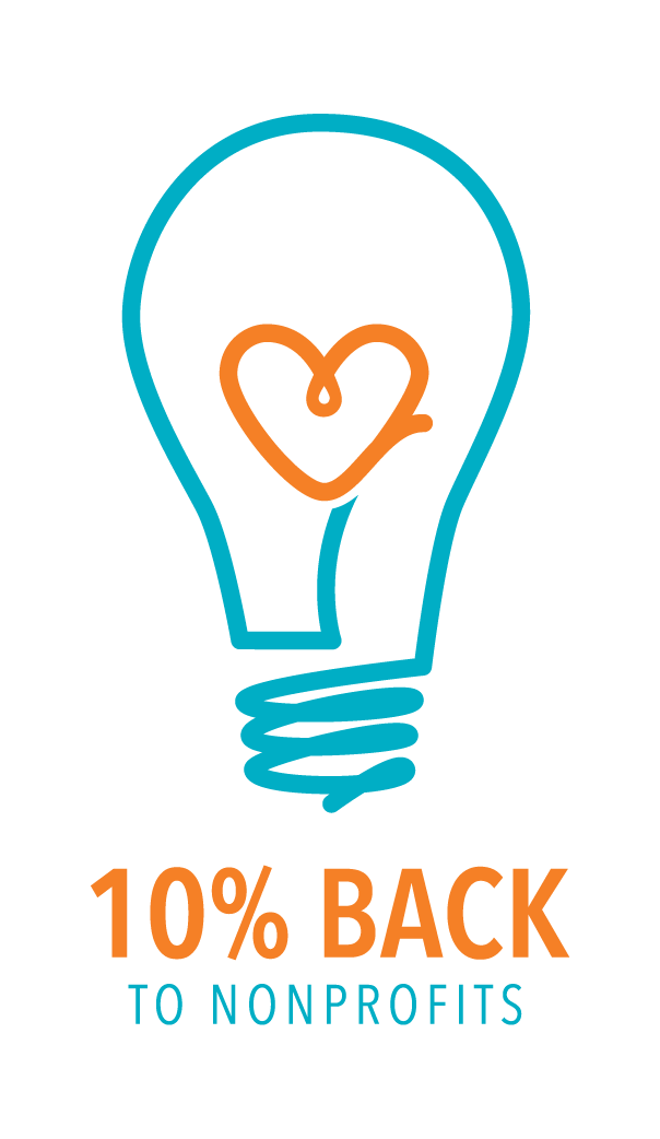 10% Back to Nonprofits Icon