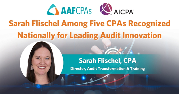 Sarah Flischel Among Five CPAs Recognized Nationally for Leading Audit Innovation