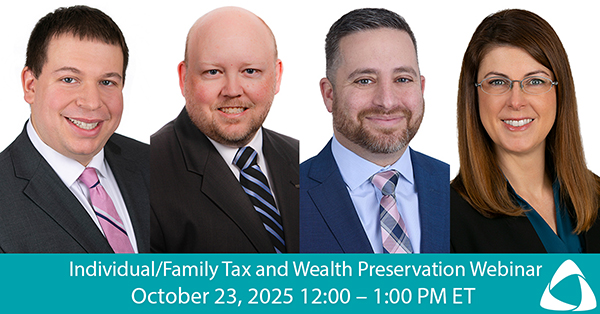 Individual tax webinar 2025
