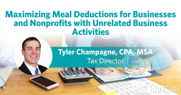 Maximizing Meal Deductions for Businesses and Nonprofits with Unrelated Business Activities