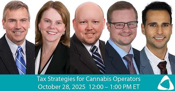 Tax Strategies for Cannabis Operators Webinar 2025