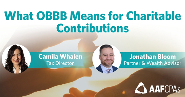 What OBBB Means for Charitable Contributions
