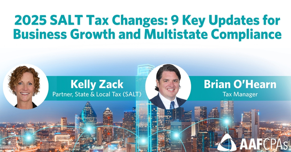 2025 SALT Tax Changes: 9 Key Updates for Business Growth and Multistate Compliance