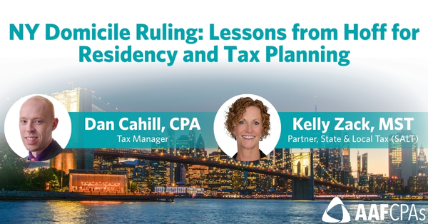 NY Domicile Ruling Lessons from Hoff for Residency and Tax Planning