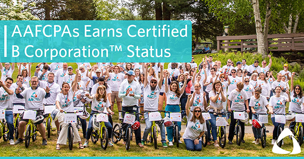 AAFCPAs Earns Certified B Corporation™ Status