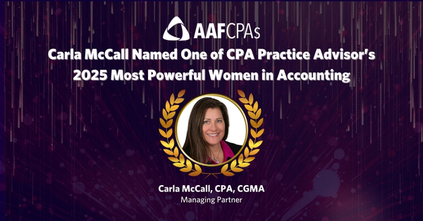 Carla McCall Named One of CPA Practice Advisor’s 2025 Most Powerful Women in Accounting