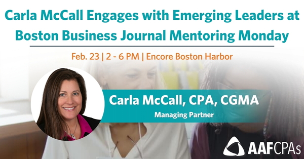 Carla McCall Engages with Emerging Leaders at Boston Business Journal Mentoring Monday