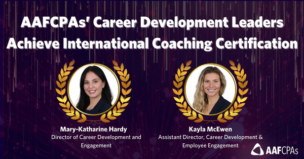 AAFCPAs’ Career Development Leaders Achieve International Coaching Certification