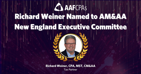 Richard Weiner Named to AM&AA New England Executive Committee