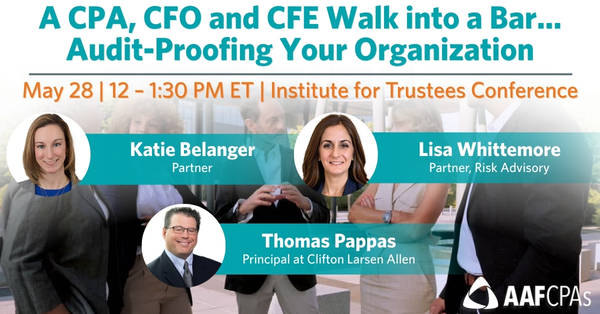 AAFCPAs Shares Nonprofit Audit Proofing Strategies at 2026 Institute for Trustees Conference