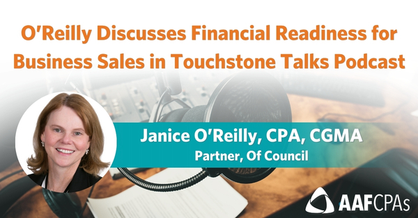O’Reilly Discusses Financial Readiness for Business Sales in Touchstone Talks Podcast