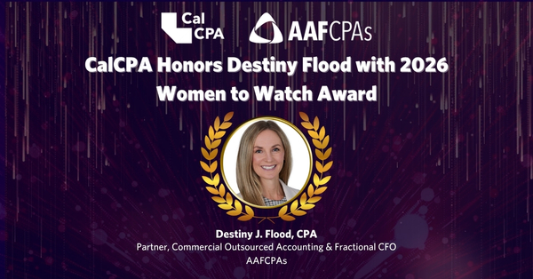 CalCPA Honors Destiny Flood with 2026 Women to Watch Award